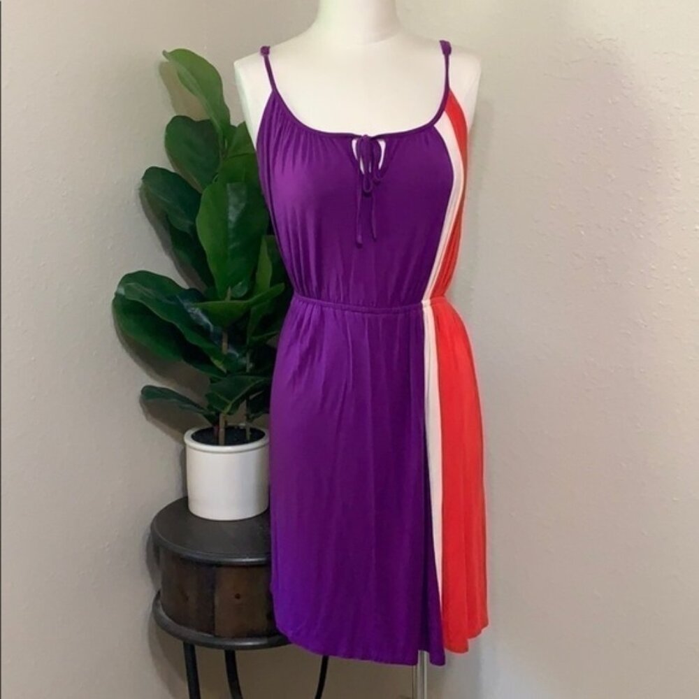 Felicity & Coco | color block skater skirt dress